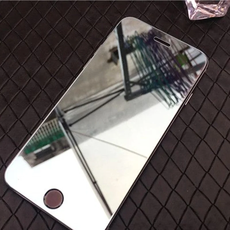 Модное зеркало из закаленного стекла Celular для Apple iPhone 5 5SE 6 7 SE экран Взрывозащищенная мембрана NFH чехол на 5s 6 S - Цвет: Silver