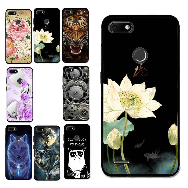 

For BQ 5512 Flower Phone Cases Lotus Silicon TPU Case Cover for BQ 5512L STRIKE FORWARD Shell Bag