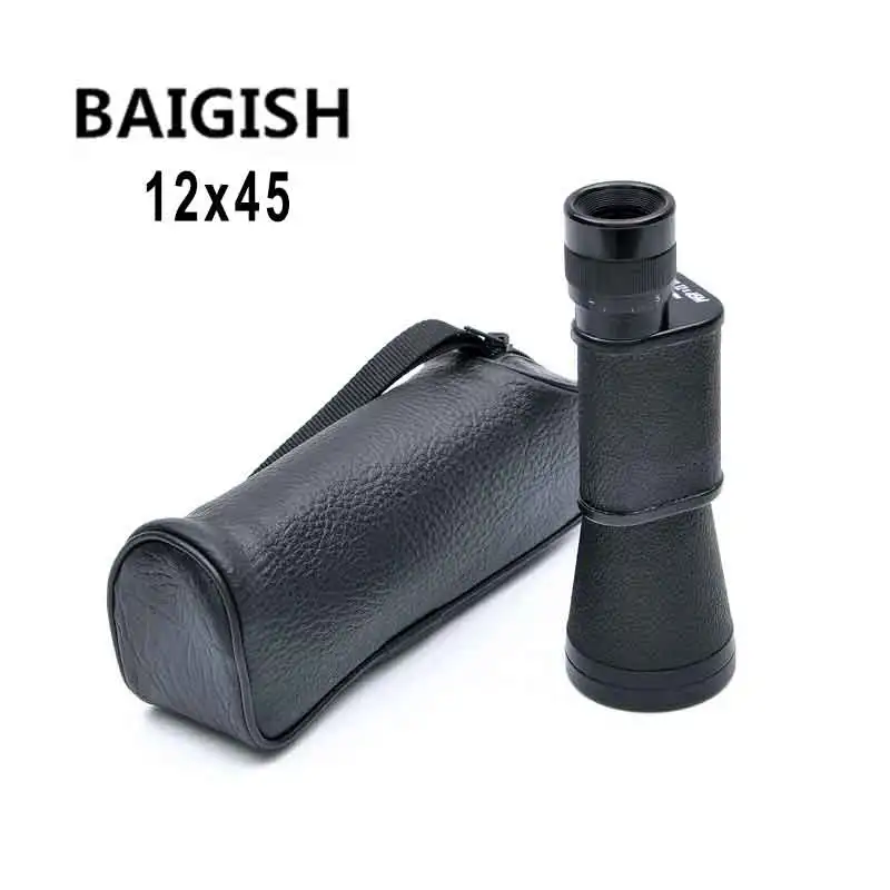 Русский мощный Монокуляр Baigish 12x45 зум телескоп высокой мощности военный Spyglass определение туристический прицел для охоты