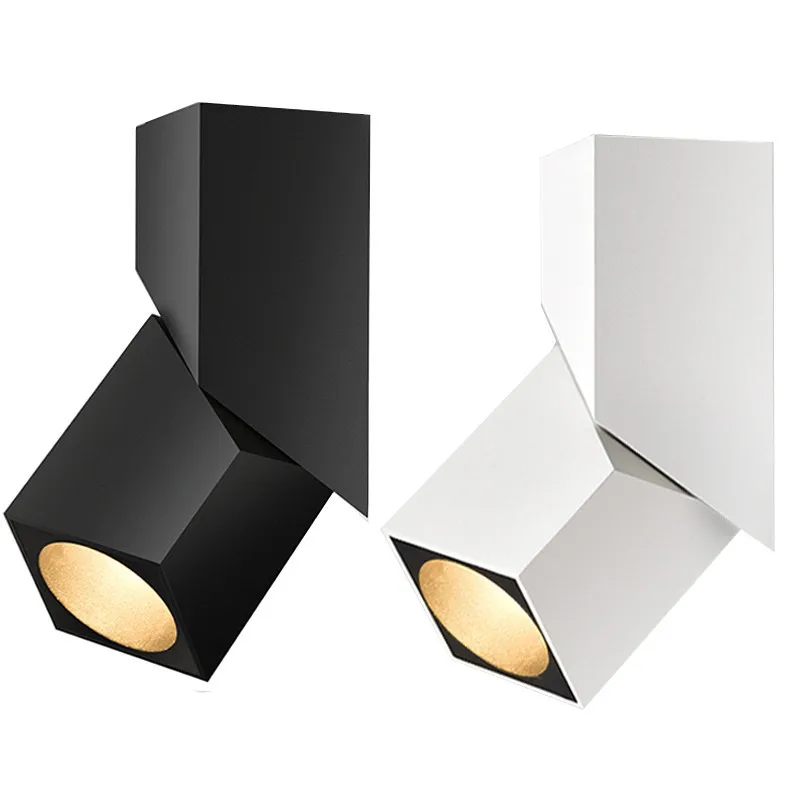 

NEW Fashion Art Cube Ceiling Surface Mounted 7W 12W 15W CREE LED Downlight Lights Adjustable Irradiation Angle