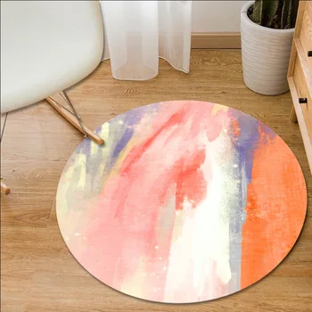 

Nordic home decor round livingroom coffee table sofa bedroom bedside carpet computer chair hanging basket chair mat porch carpet