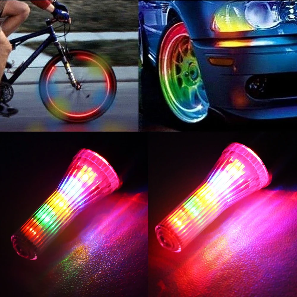 bike light colorful LED automatic bicycle lights change color flash
