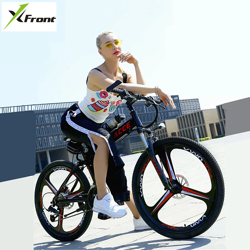 Sale X-Front Mountain Bike 24/26 inch wheel carbon steel 21/24/27 speed outdoor downhill BTX bicicleta disc brake foldable bicycle 1