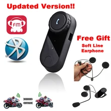 FreedConn 2016 Versión Actualizada!! T-COMVB 800 M BT Interphone Bluetooth Casco de La Motocicleta Intercom Auricular Auriculares con Radio FM