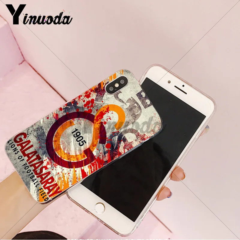 Yinuoda Galatasaray SK Роскошный Гибридный чехол для телефона для iPhone 8 7 6 6S Plus X XS max 10 5 5S SE XR Coque Shell