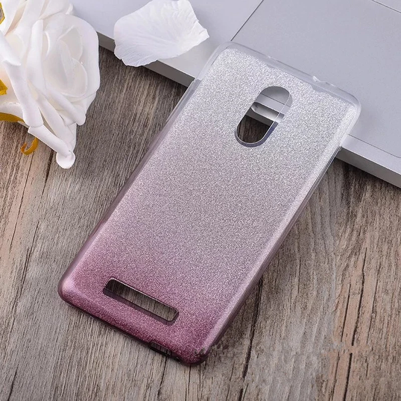 Cheap 500pcs 3in1 Glitter Bling Hybrid TPU+PC Case  For Xiaomi Redmi Mi8SE 6Pro 6A MiA2 A1 5 S Plus Note 5A 4 4X  Gradient Color Cover 5