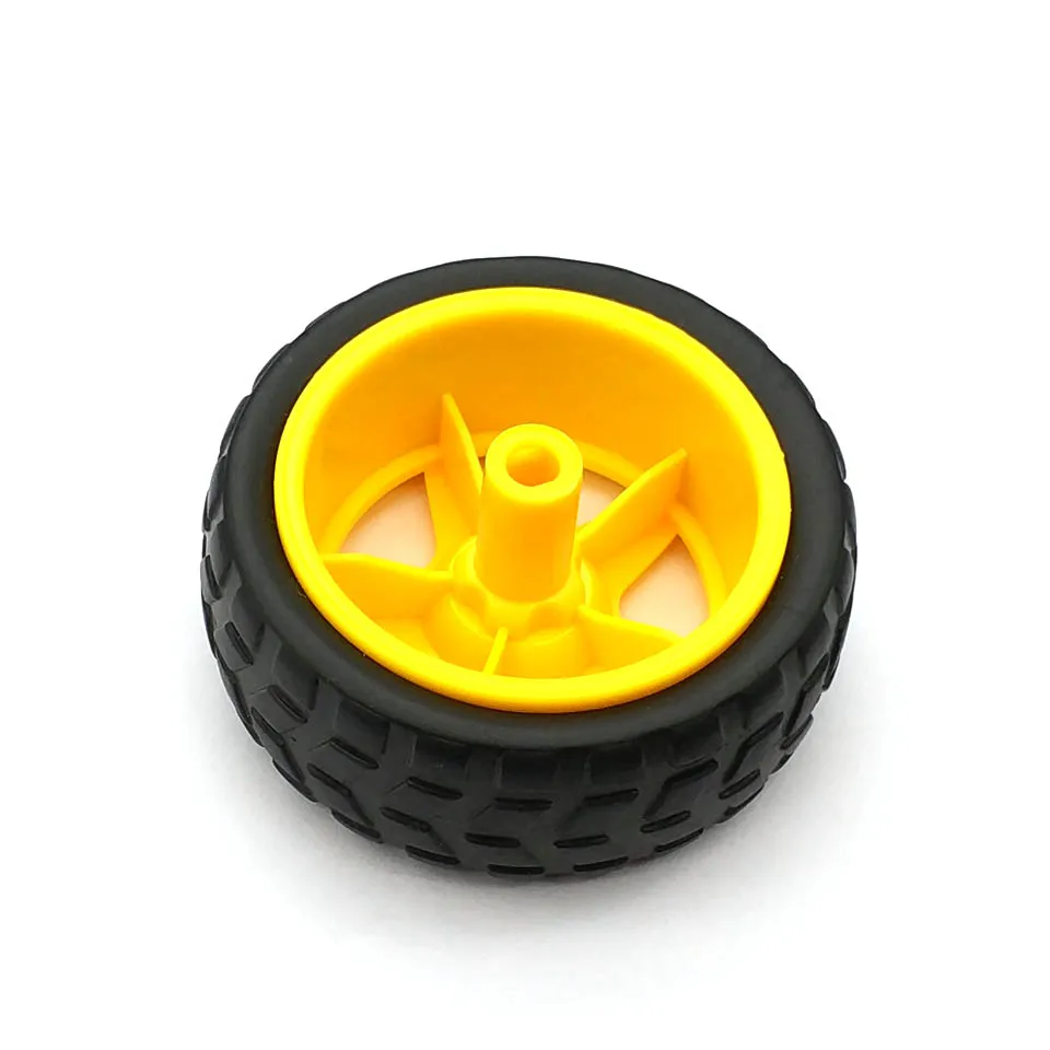 1 Pair 2 Pcs supporting wheels smart car chassis / Tire / robot car wheels diameter 65MM thickness 28MM DIY