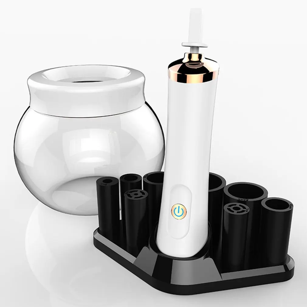 

Electric Makeup Brush Sterilizer & cleaning tool Vibrating Scrubber USB Charging Professional Cosmetic Brush Dryer Cleaning Tool