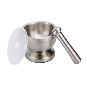 

Multi - Function 304 Stainless Steel Solid Garlic Rammer Household Manual Garlic Stone Mortar Grinding Machi