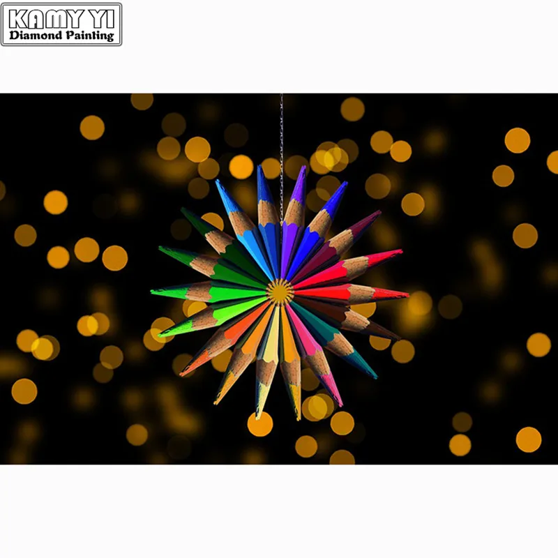 

5D DIY Full Square Diamond Painting Cross Stitch "Colored pencils" 3D Diamond Embroidery Rhinestone Mosaic Home Decor Gift