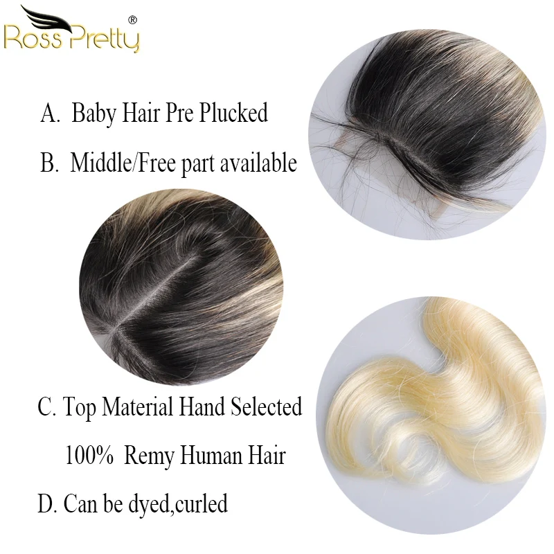 Ross Pretty Remy перуанские объемные волнистые волосы Ombre 1b блонд человеческие пучки с