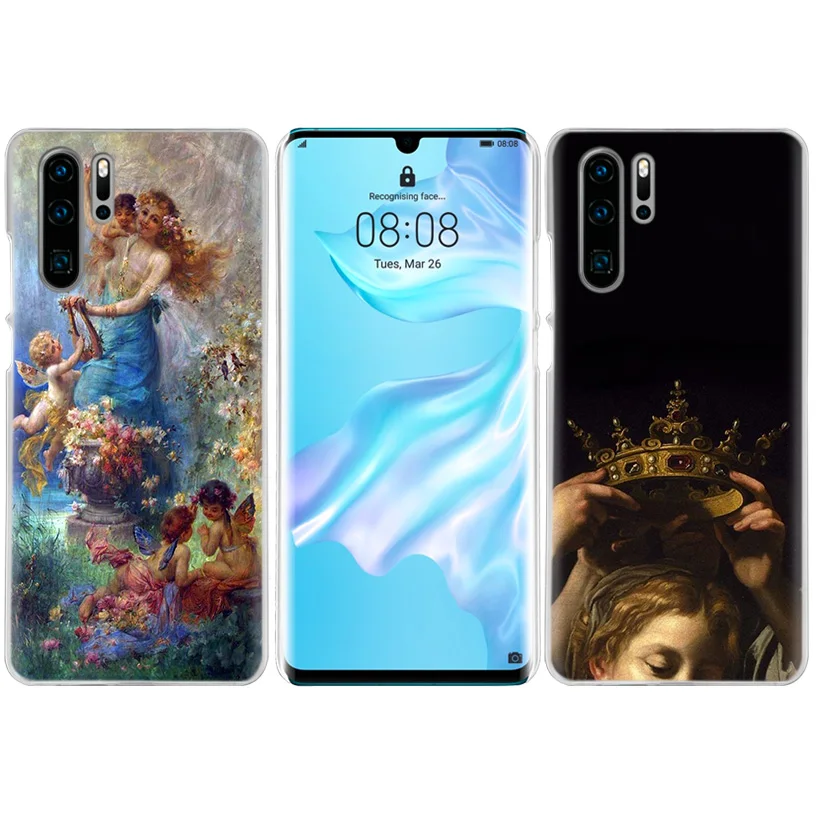 Чехол с рисунком ангела Купидона для huawei P20 P30 P Smart Nova 4 3i P10 P9 P8 mate 10 20 lite Pro Mini жесткий чехол для телефона из поликарбоната