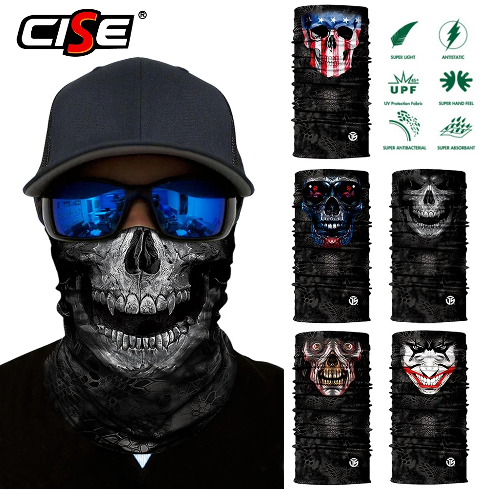 دراجة نارية بالاكلافا ماجيك الرقبة الوجه قناع شبح الجمجمة المهرج موتور التزلج دراجة نارية وشاح باندانا التكتيكية رئيس درع خوذة الشمس