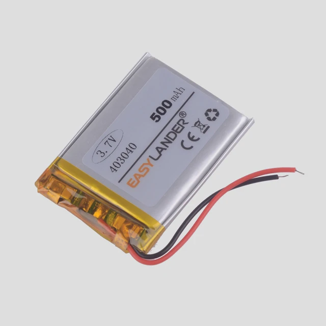 3.7V lithium polymer battery 043040 403040 500mAh MP3 MP4 GPS