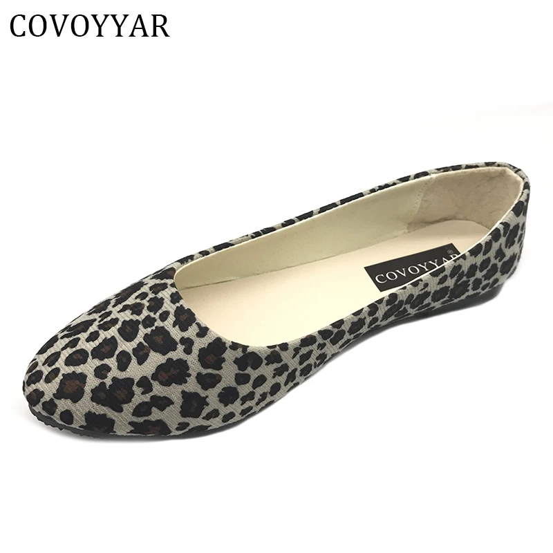 leopard print comfort flats