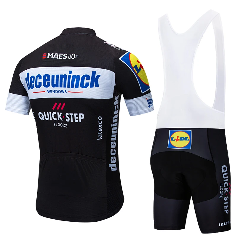 2019 BLACK QUICKSTEP pro cycling jersey bike shorts suit Ropa Ciclismo mens summer quick dry bicycle Maillot Pants clothing