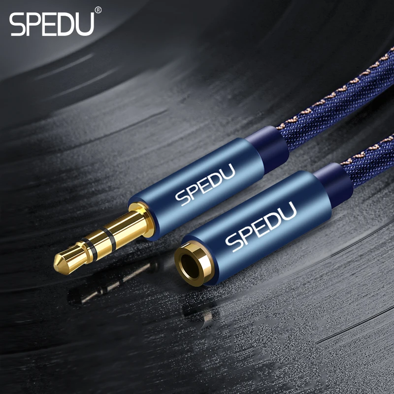 

3.5mm headphone extension cable,SPEDU Denim Audio Cable Male to Female Aux Cable 3.5 mm extension cable For iphone phone MP3 MP4