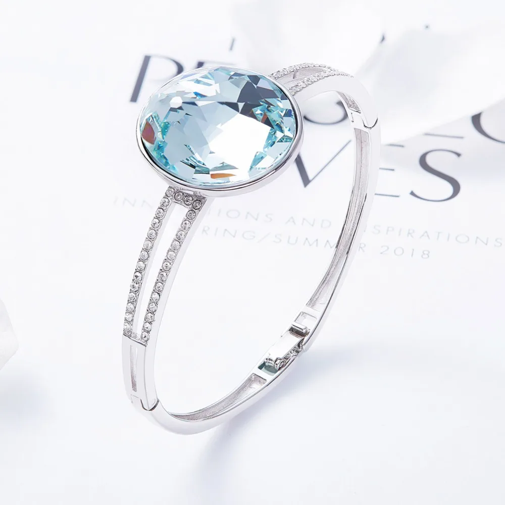 CDE роскошные украшения из кристаллов браслеты swarovski стерлингового серебра 925