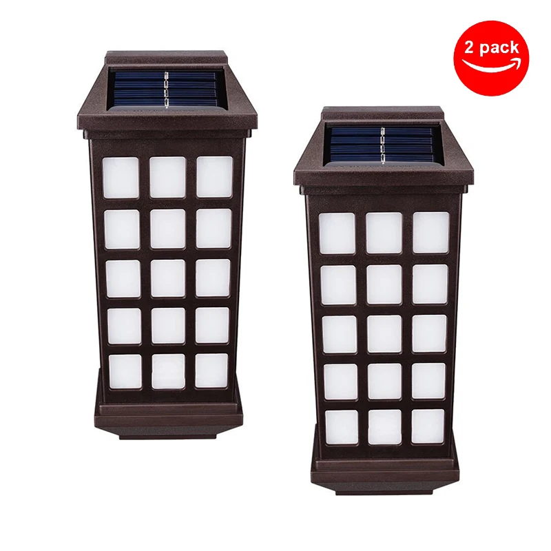 Lâmpada de Parede Solar ao ar Alimentado por Bateria Luzes para Jardim Candeeiros de Iluminação Jardim Solar Livre Decoração Pública 2 Pcs Led Luz