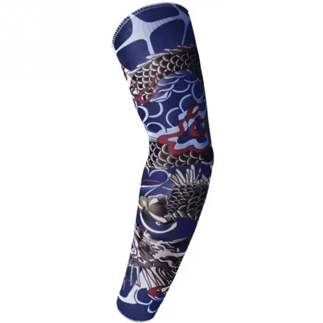 UV Protection Running Cycling Arm Warmers Tattoo Basketball Volleyball Arm Sleeves Bicycle Bike Arm Covers Sports Elbow Pads