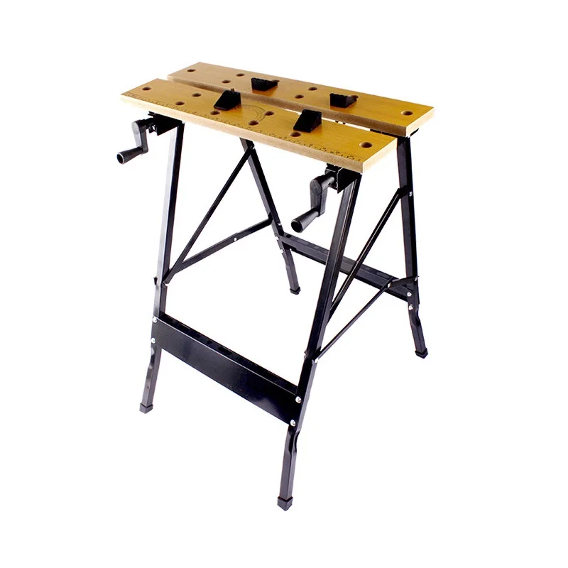 

ALLSOME Folding Work Bench Steel Table Garage Portable Tool Workbench Woodworking Benches HT1428