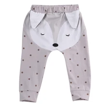 Штаны-шаровары для новорожденных мальчиков Хлопковые Штаны с рисунком животных