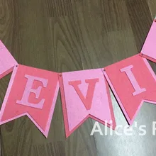 Заказ светло-розовый красный арбуз сердце Имя овсянка баннер Baby Shower День рождения украшения детская гирлянды наряд для фотосессий