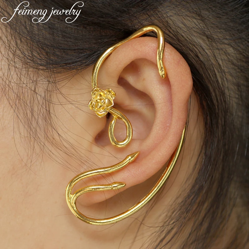 Женские серьги пусеты feimeng в виде сказочной красавицы и чудовища|stud earrings|rose stud