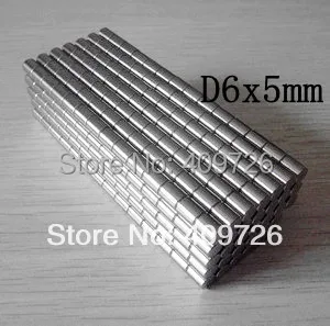 

50pcs Strong Round Magnets D 6mmx5mm N50 Neodymium Magnet Rare Earth Magnet