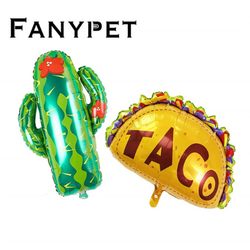 

Mexican party decorations banner supplies cactus and lama party TACO BOUT LOVE fiesta Cactus helium foil balloons taco twosday