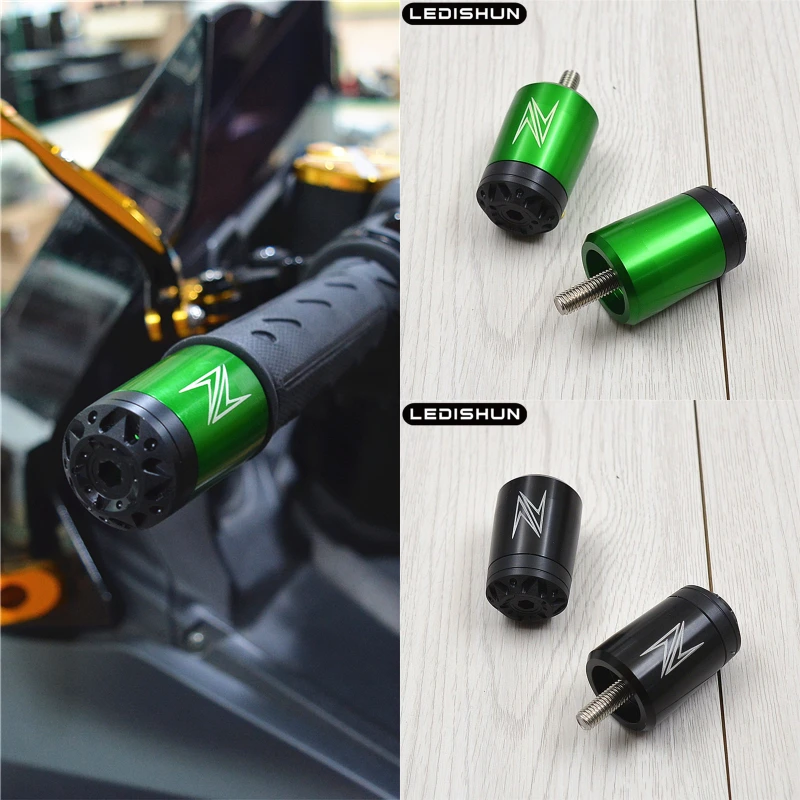 Ручки руля Торцевая крышка ползунок для KAWASAKI Z1000 Z900 RS Z800 Z750R Z750S Z400 Z300 Z250 аксессуары