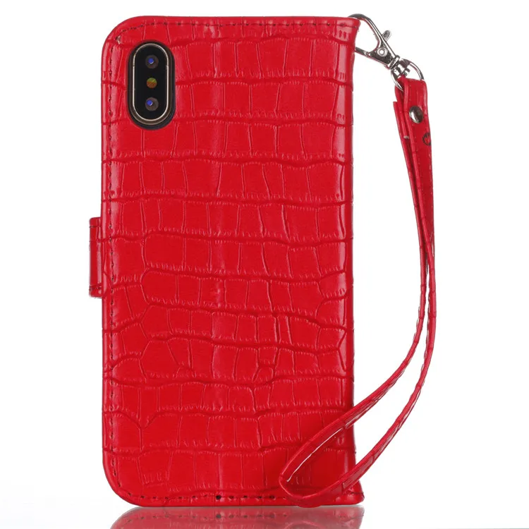 iphone 8 crocodile pattern flip case (5)