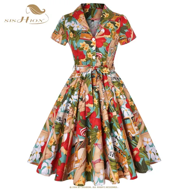 retro swing dress plus size