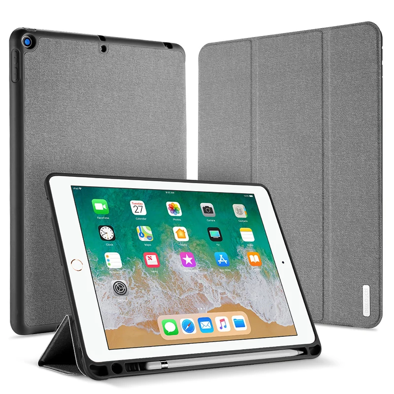 

Smart PU Leather Case for iPad 9.7 2018 Stand Pencil Case For Apple iPad 2018 9.7 inch ipad2018 A1893 A1954 Tablet Cover