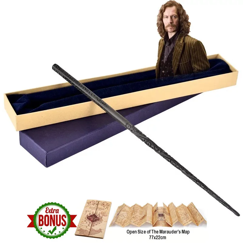 

Sirius Black Metal Core Magic Wand Sticker Wizard Birthday Christmas Harri Potter Party Gift Box Packing Girls Boys