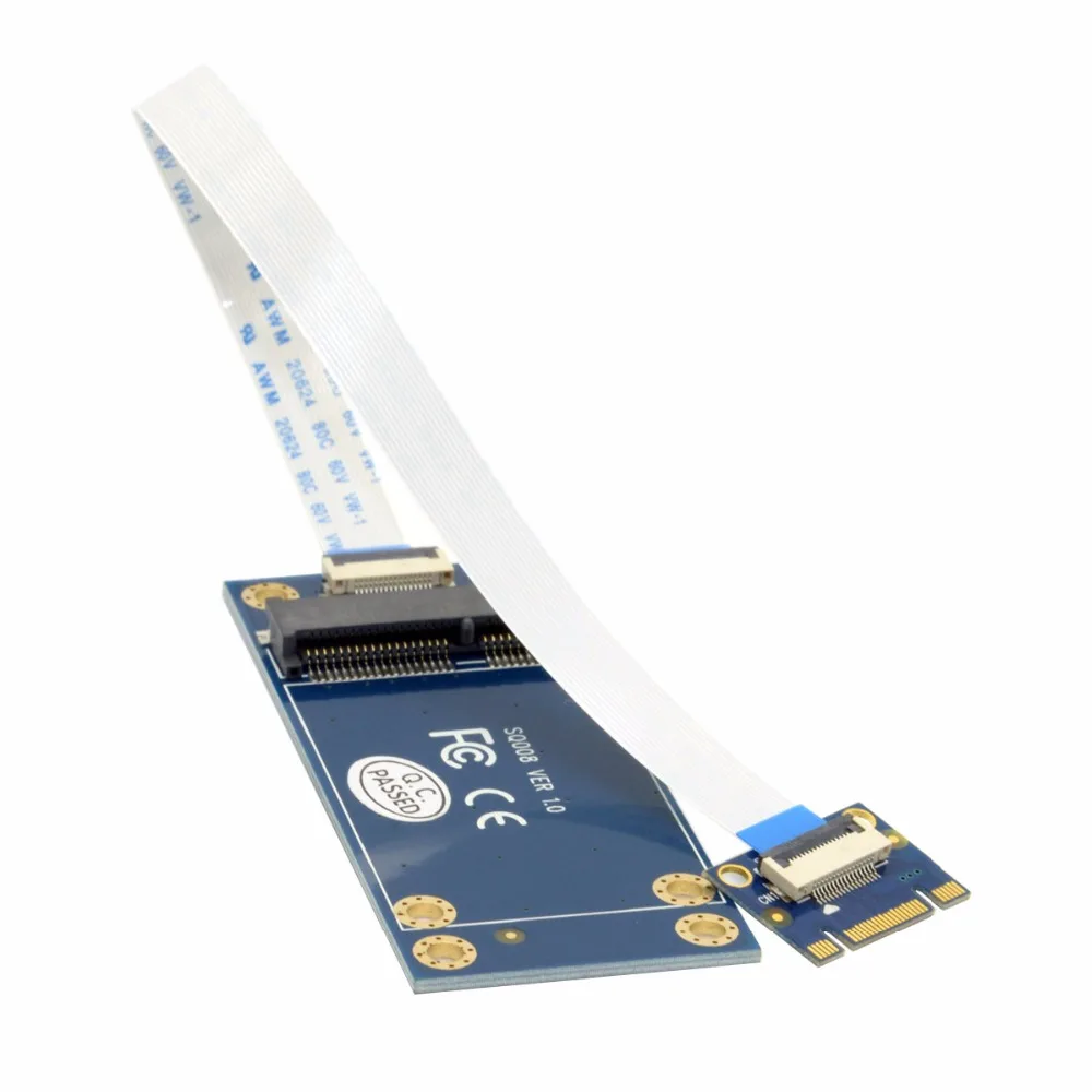 50mm Mini PCI-E 52Pin mSATA SSD a M.2 NGFF clave B adaptador añadir Tarjetas de PCBA