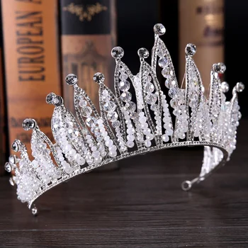 

Luxury Bridal Crown Wedding Tiara Women Hair Accessories Bridal Headband Headpiece Rhinestone Tiaras and Crowns