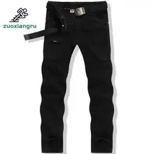 Zuoxiangru Army Military Fans Trousers Multi Bags Overalls Hiking Pants Airborne Division Camouflage Army Green Tactical Pants