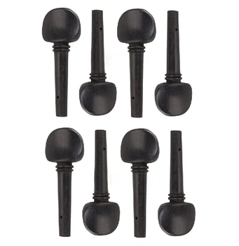 

100pcs Wholesale Wood 4/4 Size Violin Tuning Pegs Replacement Parts Black