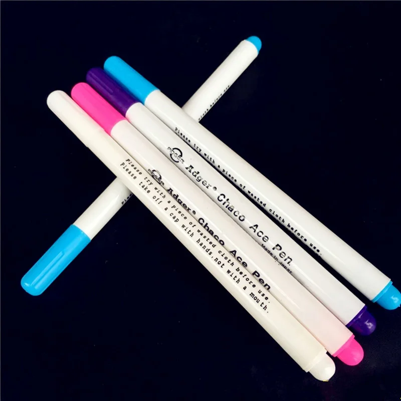 

4Pcs/lot Sewing Tools Air Erasable Pen Easy Wipe Off Water Soluble Fabric Marker Pen Temporary Marking Replace Tailor's Chalk