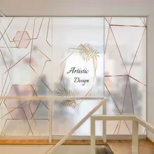 Пользовательский размер раздвижная офисная дверь матовые наклейки прозрачные непрозрачные целлофановые анти-конфиденциальности стеклянные наклейки