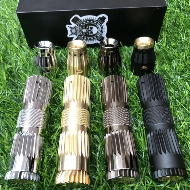 

2019 Cl Japan Vape Model Mechanical Mod Kit E Cigarette Brass Material Mechanical Mod Kit Fit 18650 Battery Mech Mod Vape Kit