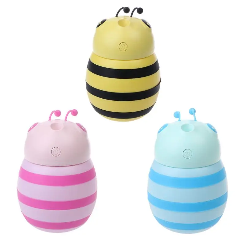 

Bee Humidifier Air Purifier Aromatherapy Essential Oil Diffuser LED Night Light