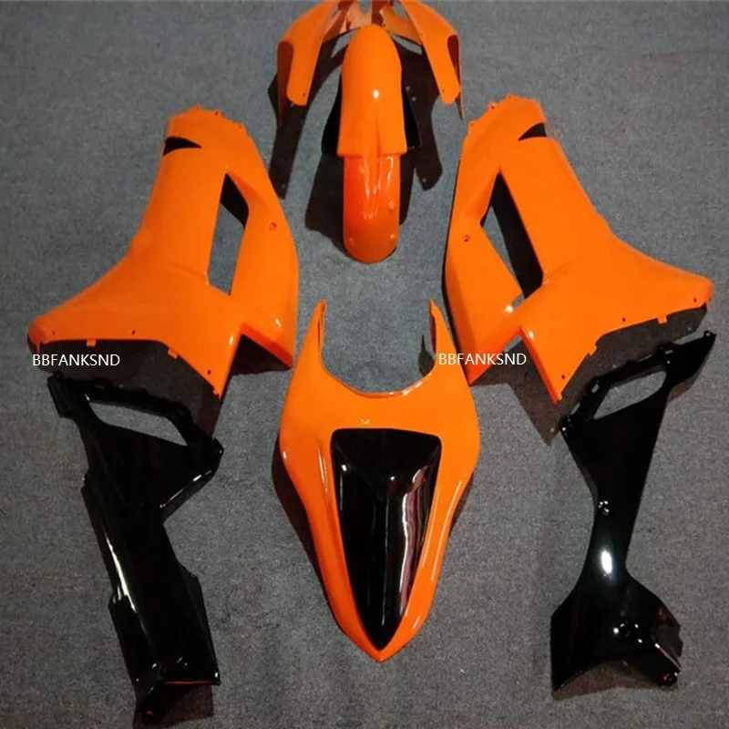 Оранжевый обтекатель для мотоцикла KAWASAKI Ninja ZX6R 636 07 08 ZX 6R 2007 2008 zx6r ABS Матовый черный