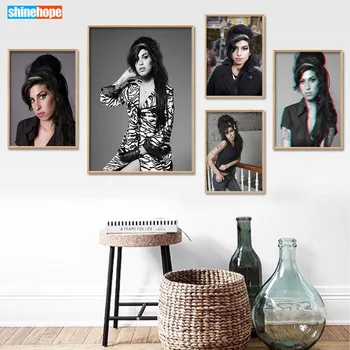 

Amy Winehouse Poster Custom Canvas Poster Art Home Decoration Cloth Fabric Wall Poster Print Silk Fabric 30X45cm,40X60cm