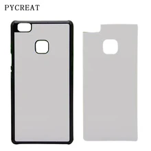 PC пустой сублимационный корпус для huawei Ascend P7 P8 мини P9 Lite плюс Coque с теплопередачей DIY 2D задняя крышка с металлическим листом