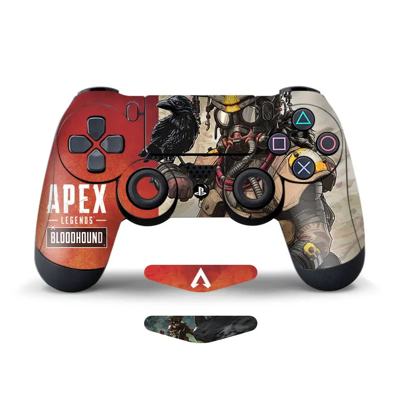B Data Frog 2Pcs Stickers For Apex Legends Controller Skins For Sony PlayStation4 Game Controller For PS4 Slim Pro Stickers - Цвет: B