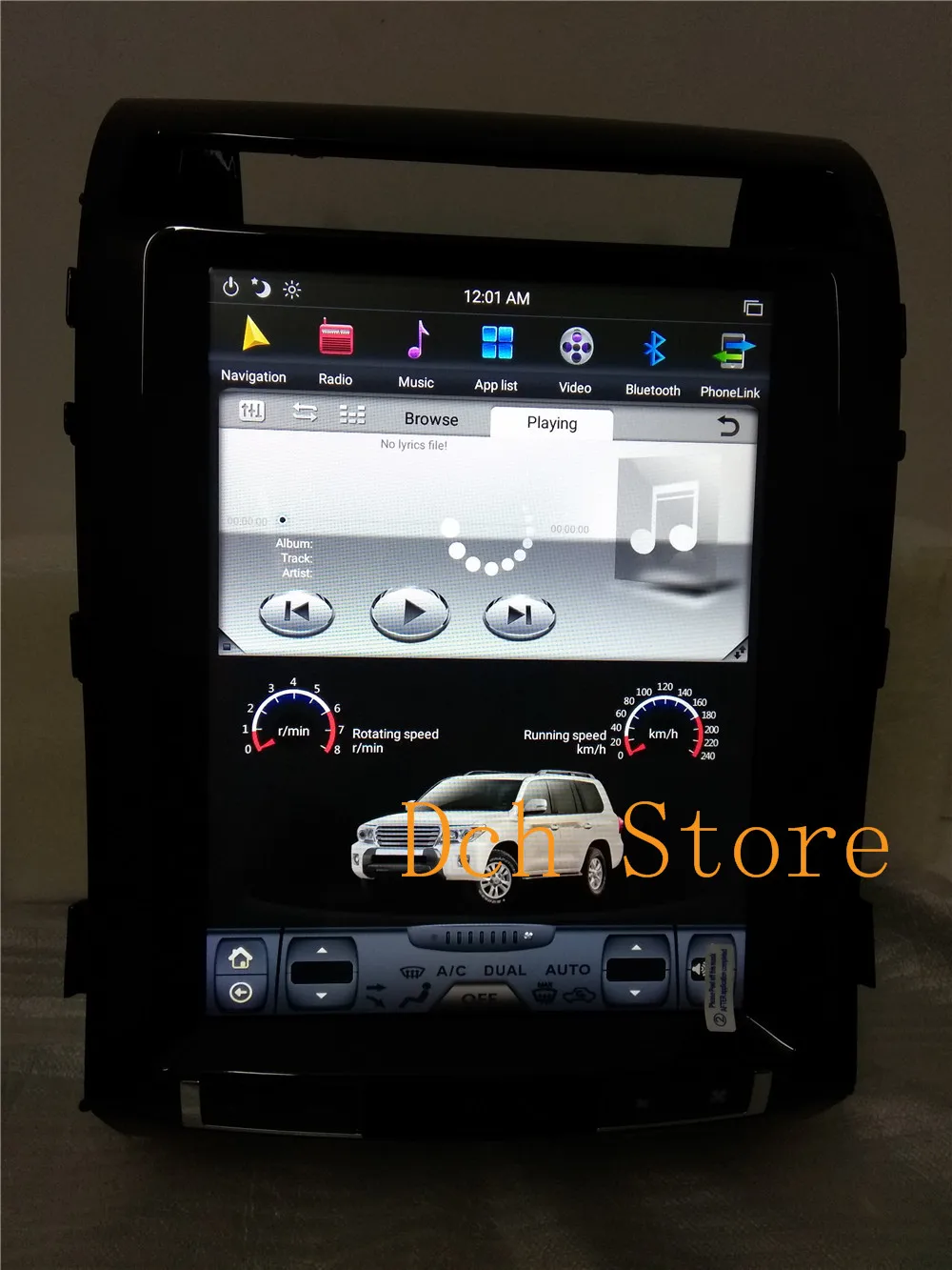 12,1 ''вертикальный экран tesla стиль Android 8,1 автомобильный dvd-плеер gps для Toyota LandCruiser land cruiser LC200 2008- с DVD