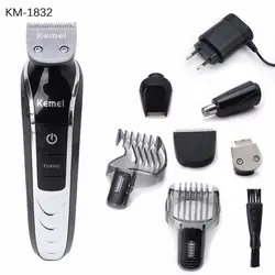 Kemei 5 в 1 Водонепроницаемый электрический триммер для стрижки волос бритвы бороды стрижка