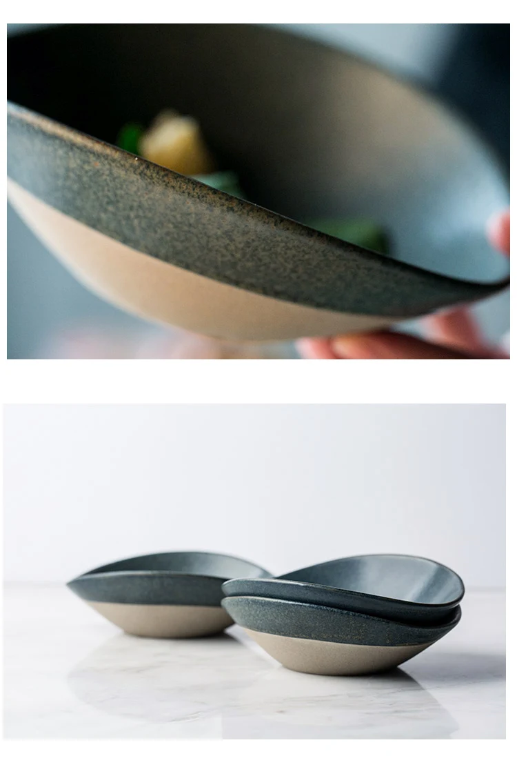 Керамические миски креативные керамические пигментированные столовые приборы домашняя салатная миска для лапши для еды и овощей Европейский стиль домашние подарки